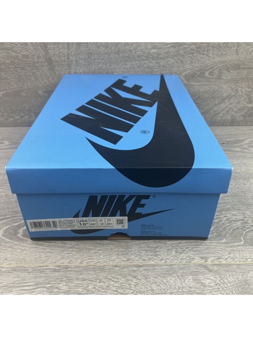 Air Jordan 1 Retro HI OG UNC Mens Size 10.5 University Blue Black NEW - Picture 13 of 14